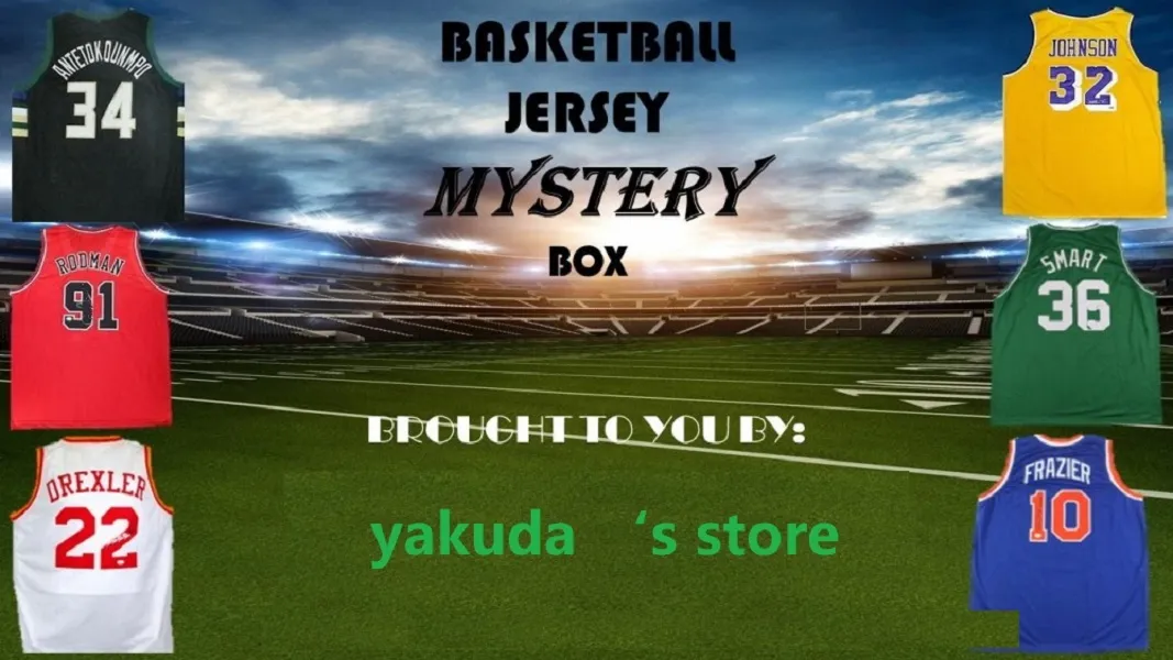 Mystique Basketball Jersey Suscripciones a Mystery Box Para ver Mystery Boxes Promoción de liquidación Camisetas Sin marca Tienda yakuda venta en línea Suscripciones Camiseta
