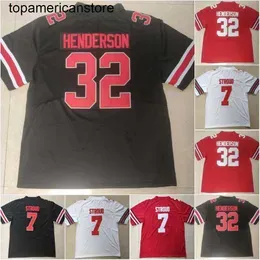 #7 C.J. Stroud 1922-2022 Patch 100th College #11 Jaxon Smith-Njigba #32 TreVeyon Henderson #1 Justin Fields #2 Chris Olave #6 Kyle McCord #45 Archie Griffin JK Dobbins Jersey