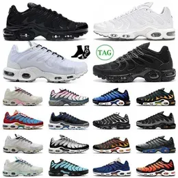Designer Quality High Tn Plus 3 Running Shoes Tn Mens Women Triple White Black Laser Blue Volt Glow  Womens Breathable Outdoor Sports Sneakers Eur 36-45
