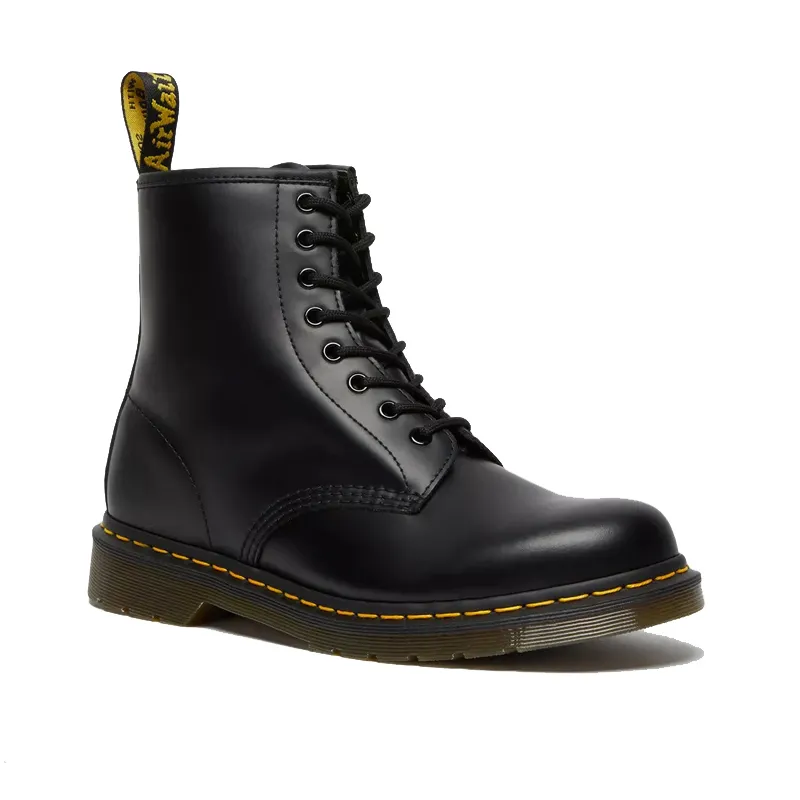 Designer Patent Leather Doc Martens Ankle Boots For Women And Men