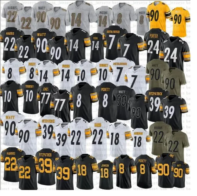 22 Najee Harris Football Jersey 24 Joey Porter Jr. Pickens Kenny
