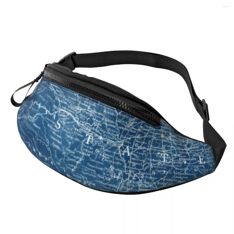 Midjeväskor oss Map BAG BLÅ PRINT MANA PACK POLYESTER