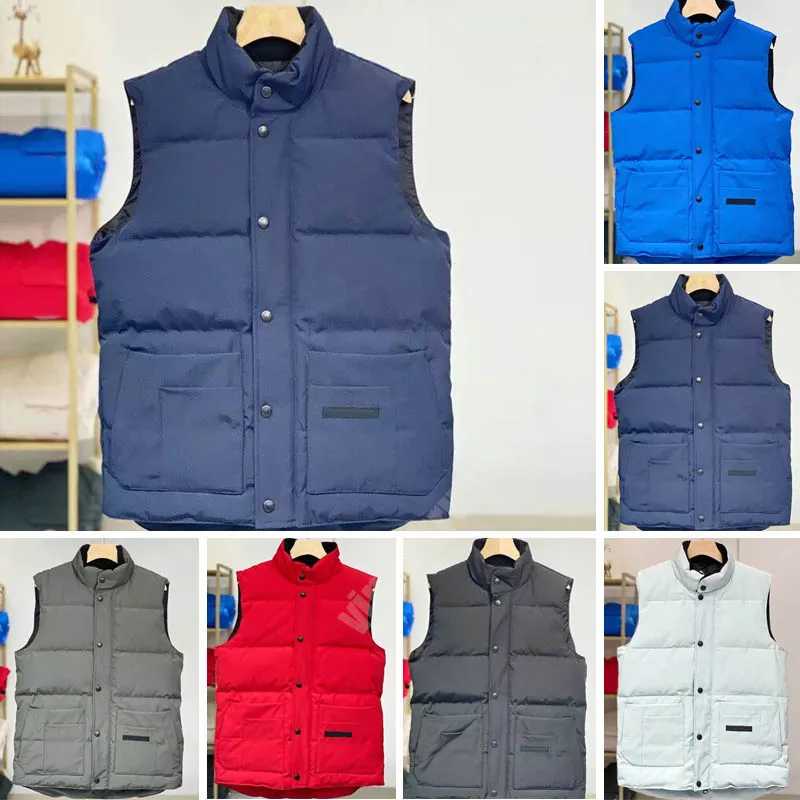 Gilets pour hommes Mode hommes gilet vers le bas coton gilet conceptions hommes et femmes sans manches veste bouffante automne hiver manteaux décontractés couples gilets garder au chaud manteau