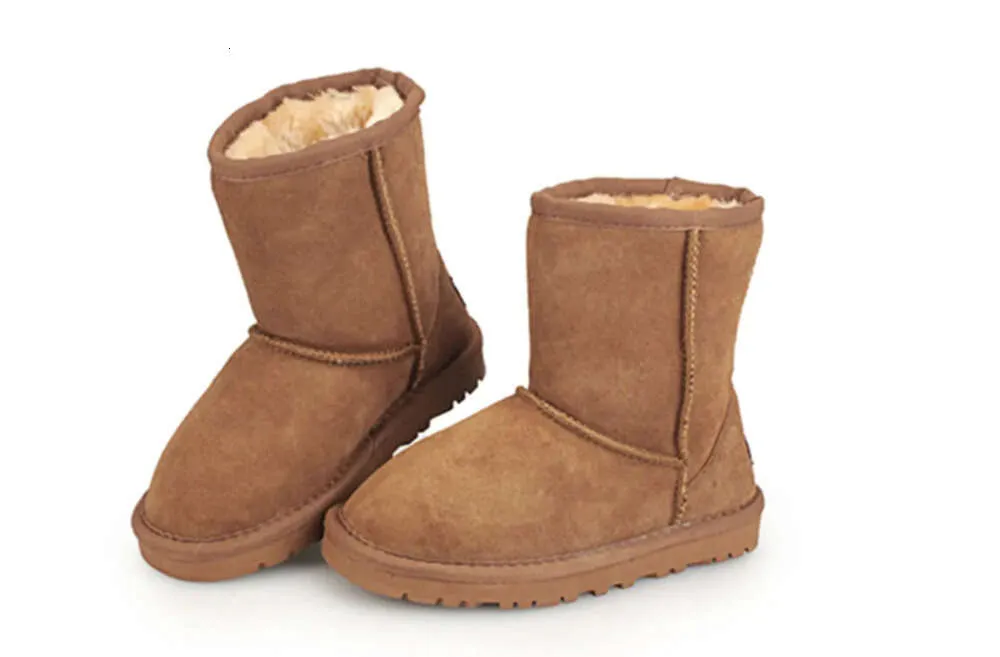 Crianças Sapatos Crianças Austrália Metade Botas Meninos Meninas Mini Bota Crianças Sapatilhas Designer Treinadores Inverno Botas Altas Juventude Genuína Lea119