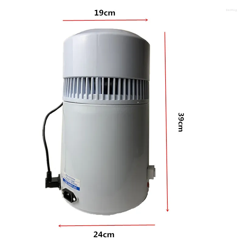 4L Home Water Distiller Purifier Machine 750W Stainless Steel Interior 