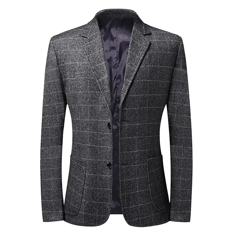 Mens Suits Blazers High Quality Blazer Men Italian Style Highlevel Simple Business Casual Elegant Fashion Gentleman Suit Jacket Professional Wear 231023