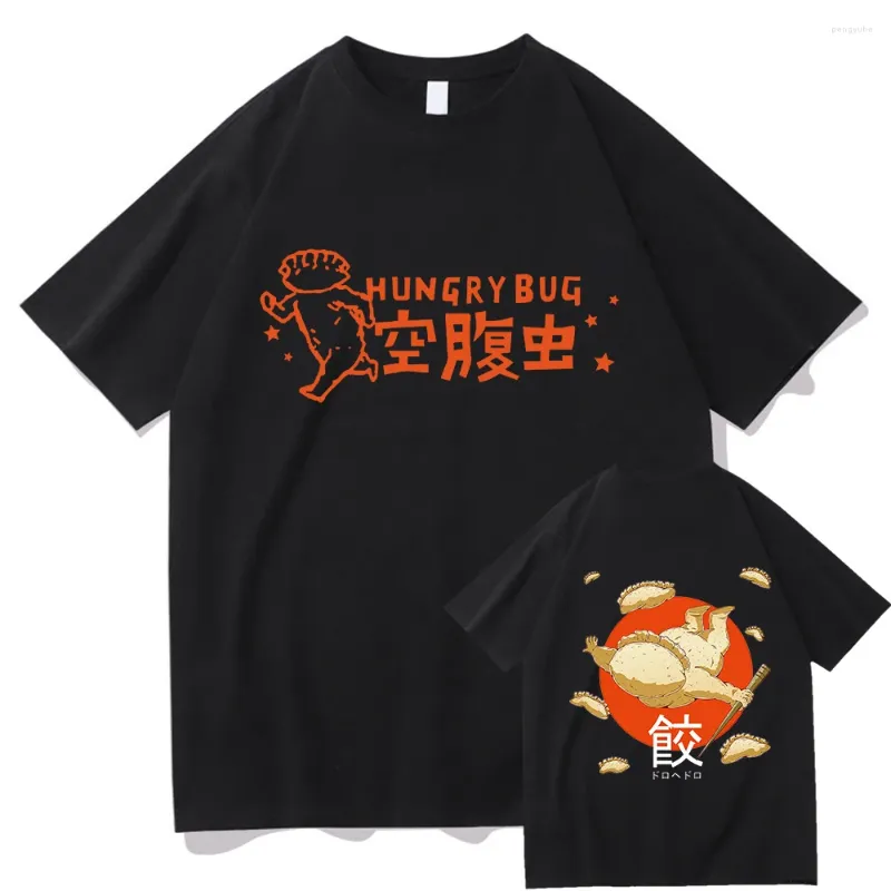 Herr t-skjortor anime dorohedoro hungrig bug manga The Gyoza Fairy Men/Women Graphic Sweatshirt Vintage Summer Cotton T-shirt unisex tee