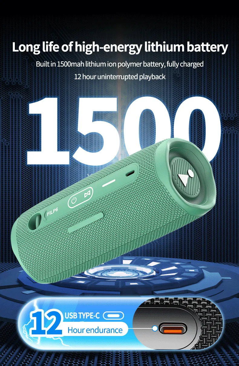 Waterproof Bluetooth Speaker Shower - Portable Wireless Stereo with ...