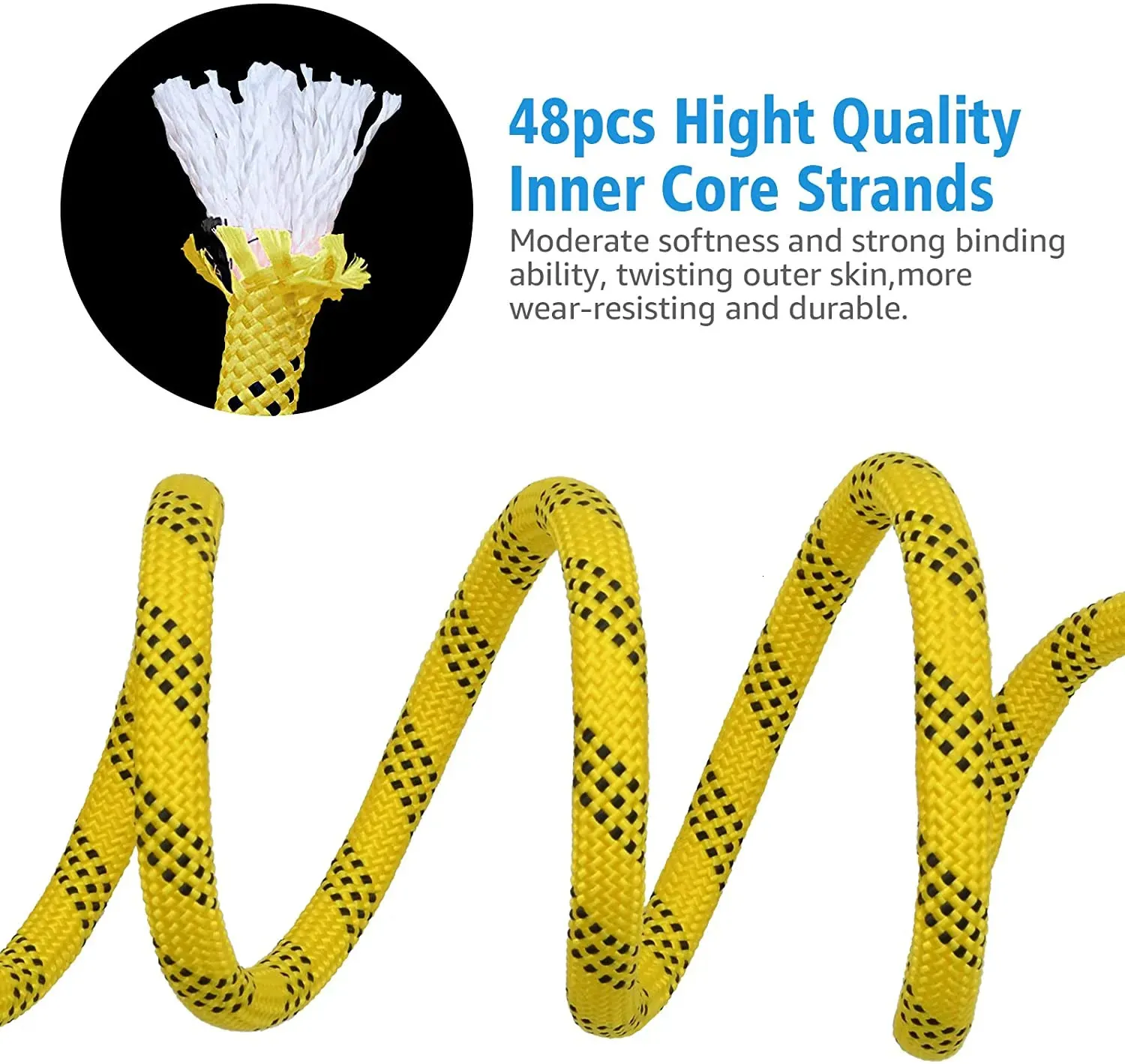 DHgate.com:Outdoor Climbing Rope - 10mm Nylon Static Rock Climbing Rope ...