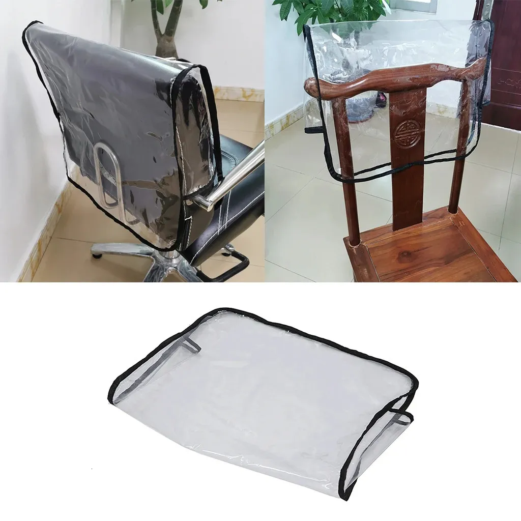 Clear Hairdressing Chair Cover Salon Waterproof Chair Protector Shield Reusable