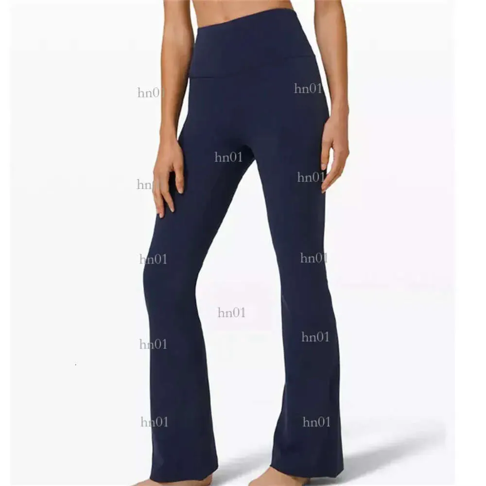 Yoga Lululemens Womens Leggings Calças Mulheres Comprimento Total Skinny Flare 5 Cores Disponíveis Cintura Elástica Designer Clothes350