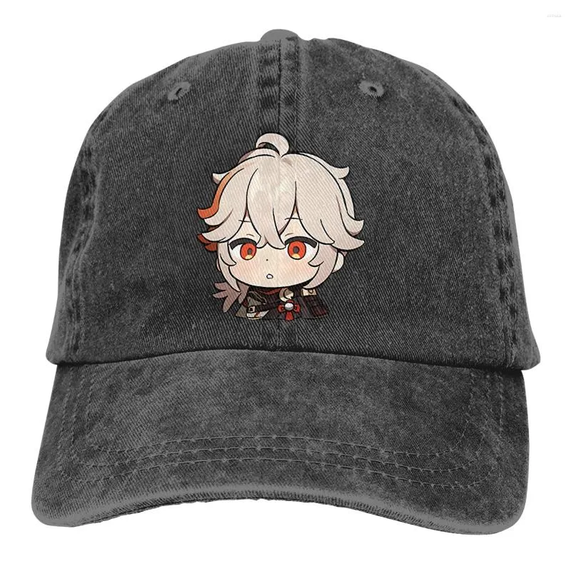 Tapas de pelota Cap Summer Sun Visor Chibi Kazuha Cute Hip Hop Genshin Impact Game PAIMON COWBOY HAT HAT