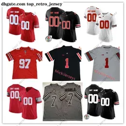 American College Football Wear 2022 NCAA Custom Ohio State Buckeyes Stitched Football Jersey 2 Chase Young 9 Binjimen Victor 14 K.J. Hill 2 Chris Olave 18 Tate Martell