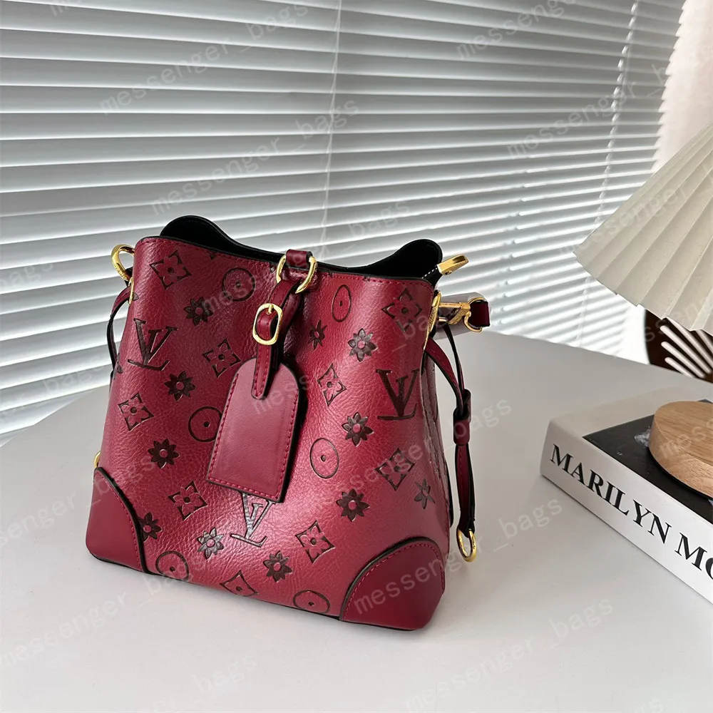 Neonoe MM Crossbody Designer Bags Luxurys Bolsas Mulheres Louise Bolsas Designer Mulher Bolsa Cordão Bolsa De Ombro Velho Flor Bucket Bags M44020 Dhgate Bags