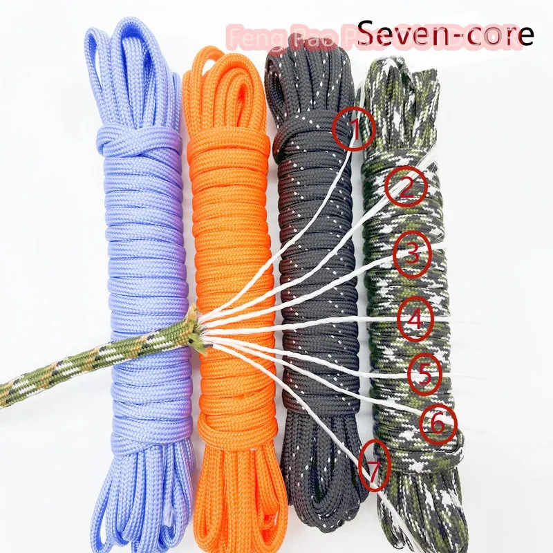 Premium 4mm Climbing Rope - 5 Meter Parachute Cord for Camping, Hiking ...