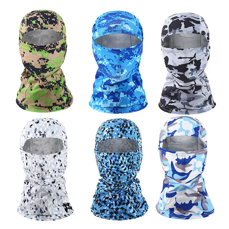 Máscara de esqui para homens e mulheres Balaclava Máscara facial de seda gelada Máscara Shiesty Protetor UV leve para motocicleta Snowboard Bandanas mágicas 21 cores