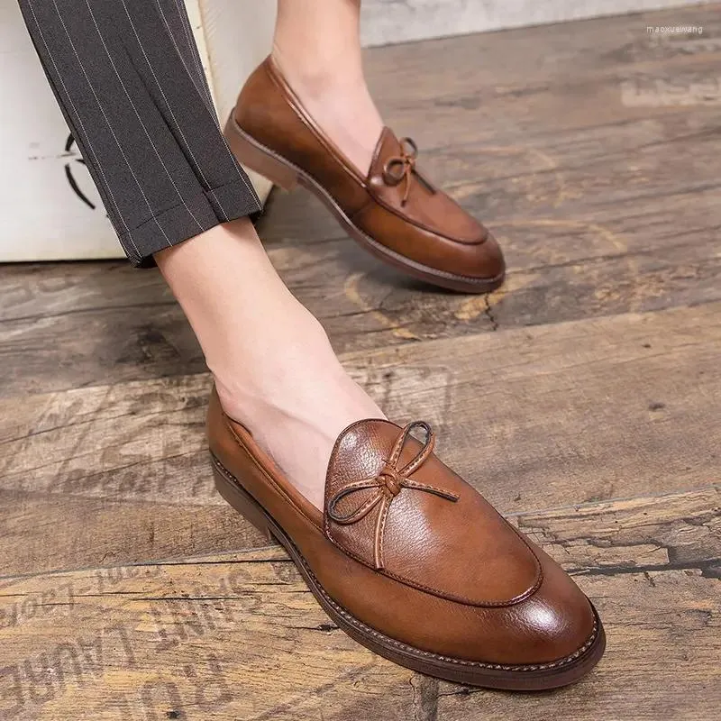 Dress Shoes Leather Men's Genuine Business Formal Casual Middle-aged Dad Soft Sole Spring Breathable Large Size Sh