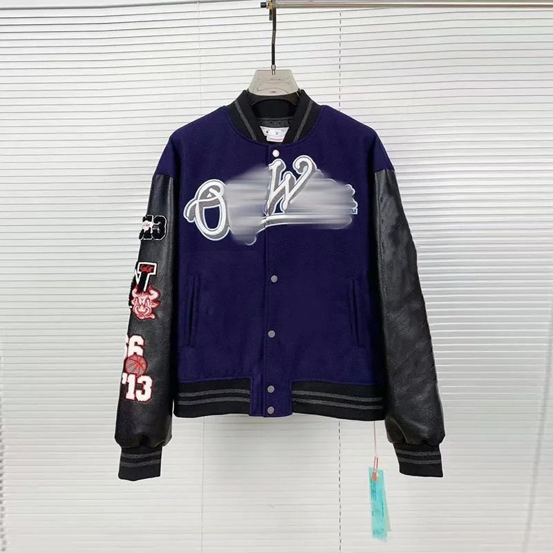 DHgate.com:Off-White Windbreaker Varsity Jacket: Loose Long DHgate.com:Off-White Windbreaker Varsity Jacket: Loose Long