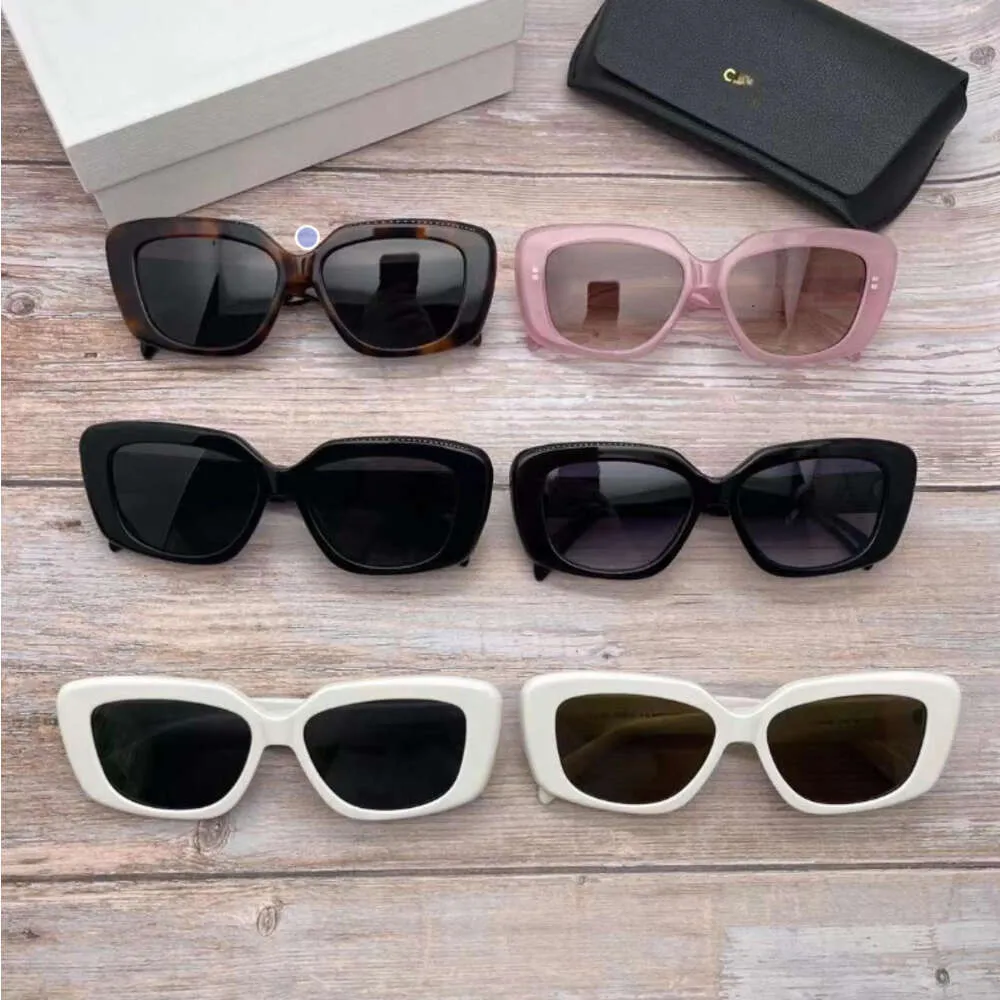 Celiene Designer Sunglasses Top Quality Fashion Luxury Original High Board Large Face Sunglasses女性の勝利