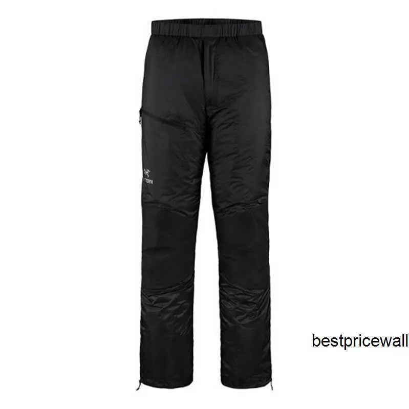 Arc'terys Cargo Pants Men's ARC'TERYS Men's NUCLEI PANT Lightweight Portable Windproof and Warm Outdoor Mountaineering Cotton Pants Black/Black XS HB7U