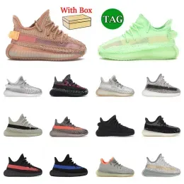 Athletic & Outdoor Kids Shoes Toddlers Boys Designer Sneakers Clay Green Glow Static Yecheil Slate Youth Children Girls Baby Trainers Outdoor Jogging with Box