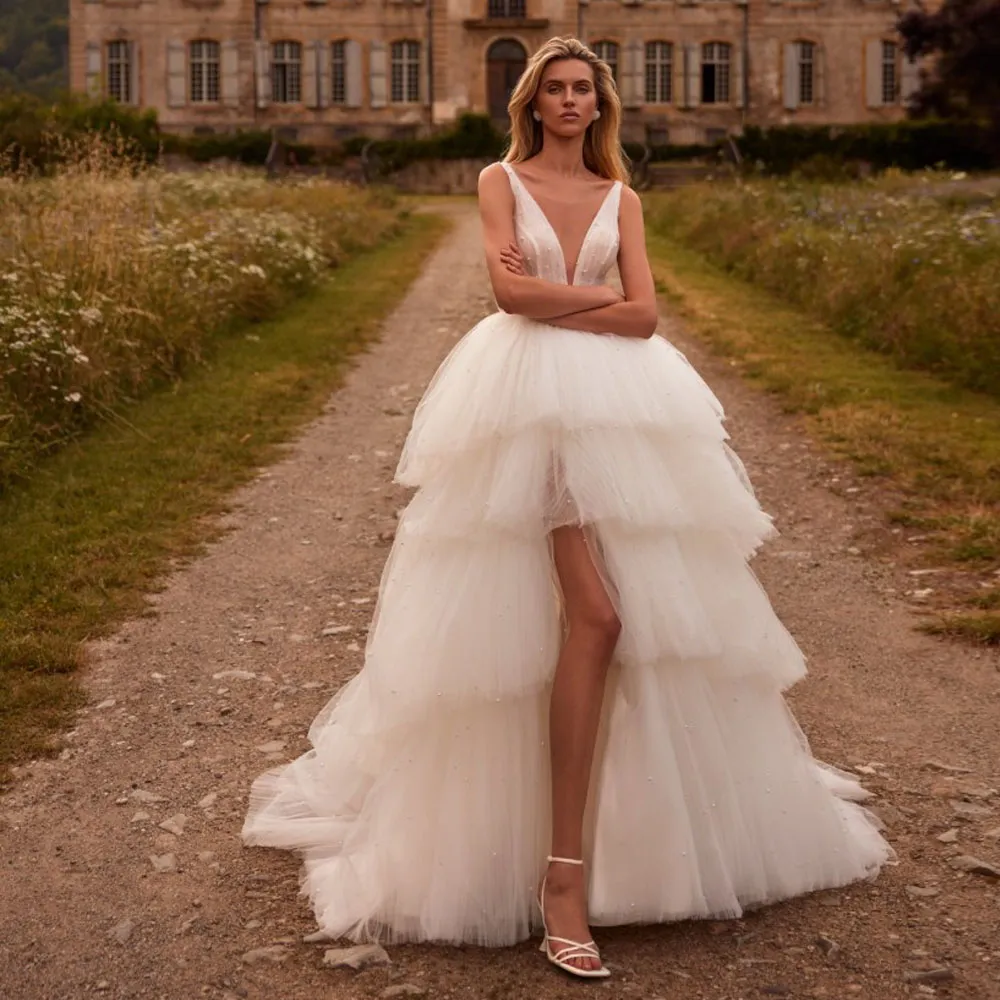 Brautkleider vorne mini hinten lang Clearance