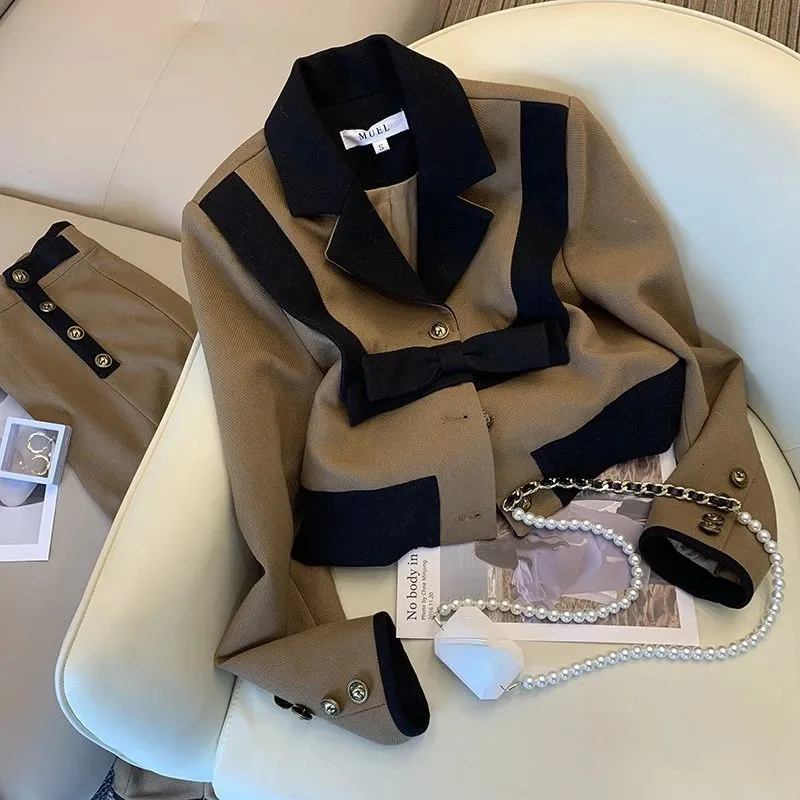 Womens Suits Blazers Notched Blazer Long Sleeve Jacket Loose Ankle Length Wide Leg Pants Suits Tailored Trousers Vintage Sets Fall 231023 From 39 08 DHgate