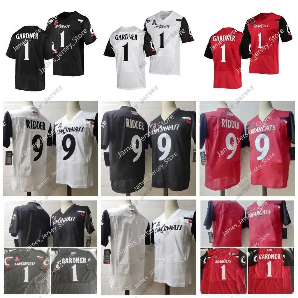 Ropa de fútbol americano universitario Ropa de fútbol americano universitario 1 Sauce Gardner Jerseys 9 Desmond Ridder Jersey Custom 2022 NCAA Cincinn para hombres