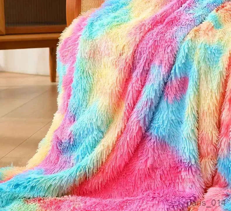 Blankets Cozy Flannel Blanket Fluffy Shaggy Soft Warm Sofa Travelling Fleece Blankets Bedspread Blanket