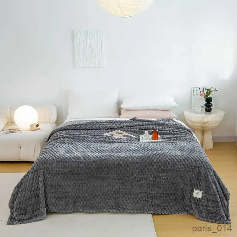 Filtar Solid Plaid Bed Filt Autumn Winter Soft Warm Fluffy Filt Sofa Fleece Bed Stead On Bed For Adults Kids Filtar