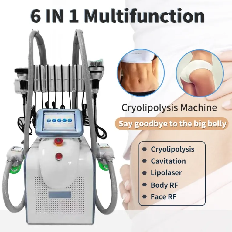 Slimming Machine High End Cryolipolysis System Body Shaping Machine Freeze Fat Reduction Beauty Equipment 2 Cryo Heads Can Work Together