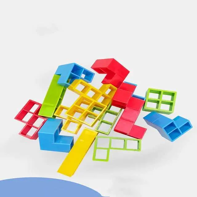 3D Tetra Tower Balance Stacking Toys Building Blocks Board Game for Kids  Adult Perfect Family Game Party Team Building Games Toy