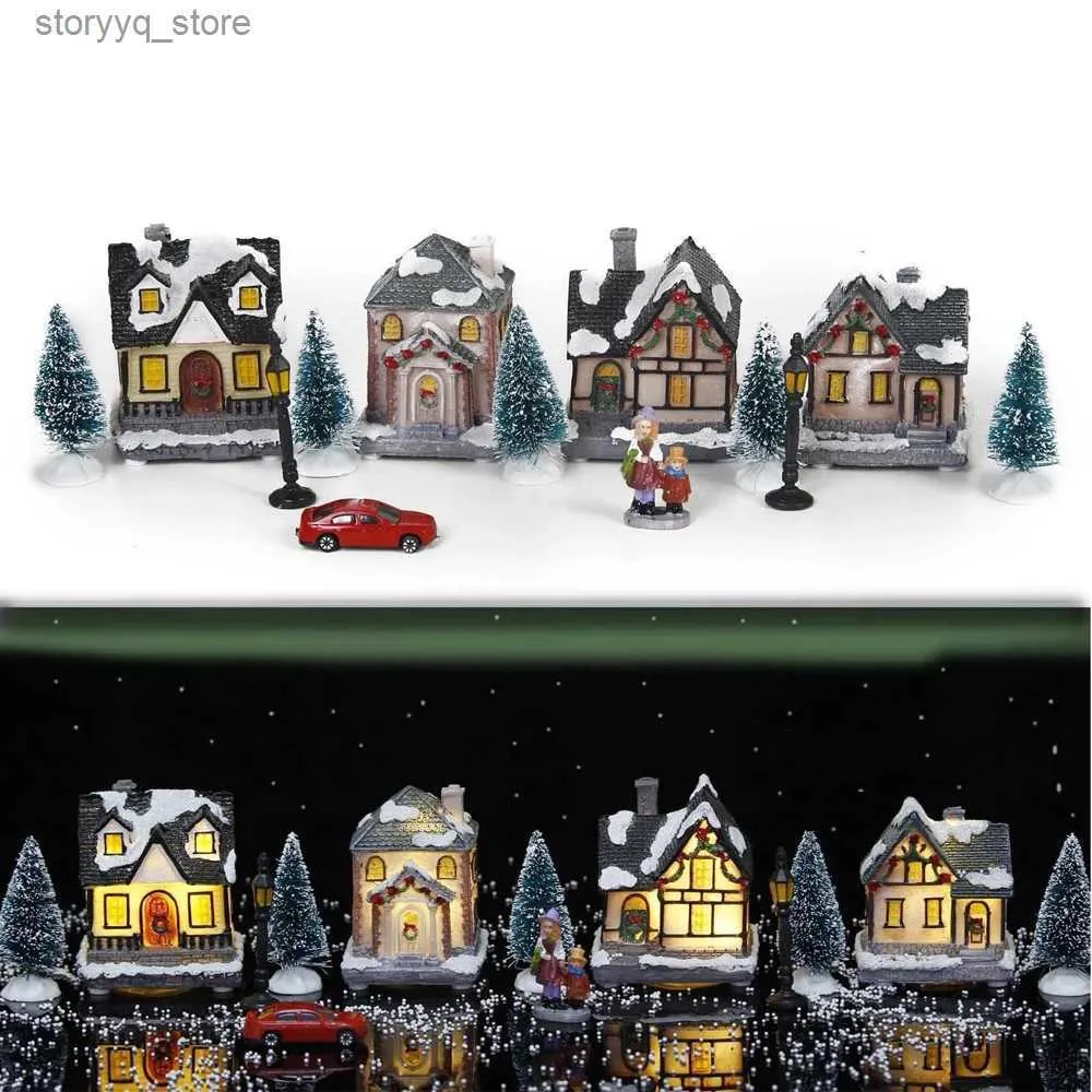 Christmas Decorations Christmas Village Figurines Decoration Set
