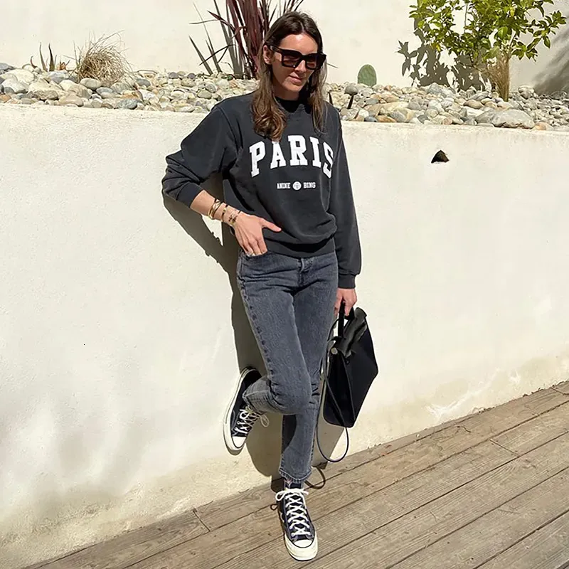 Sudaderas Con Capucha Para Mujer Sudaderas Rowling Chic Letra