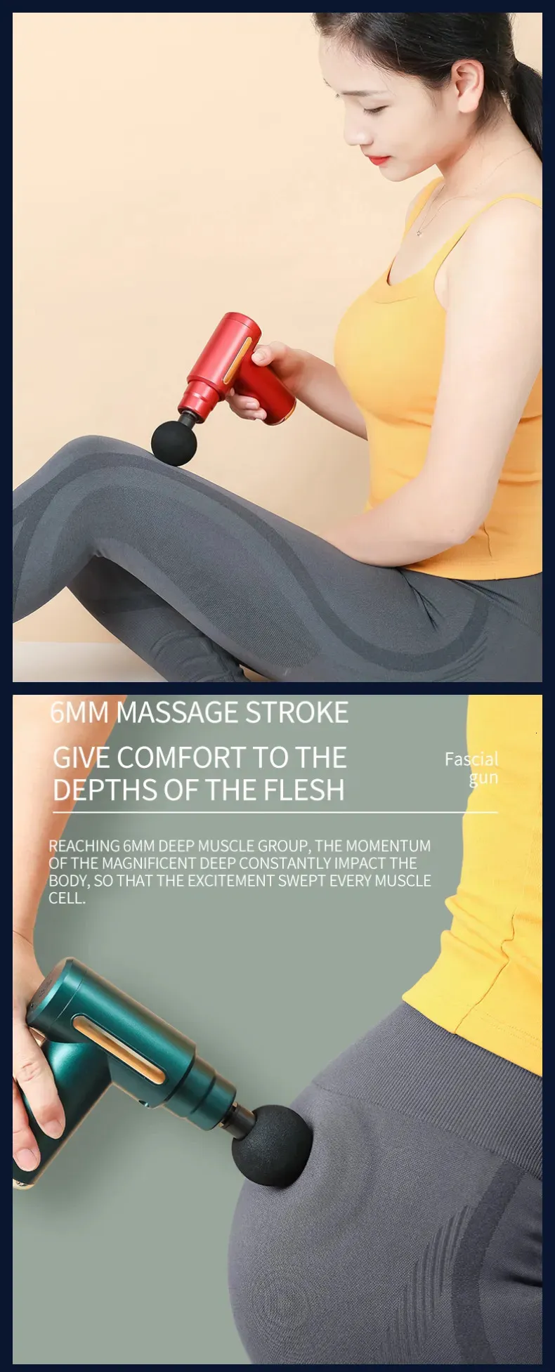 Full Body Massager Electric Percussion Device Deep Tissue Muscle ...