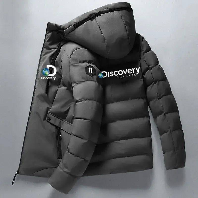 Hommes vers le bas Parkas épais hommes chaud Parka vestes hiver décontracté manteaux manteaux Discovery Channel mâle coupe-vent coton rembourré veste 231024