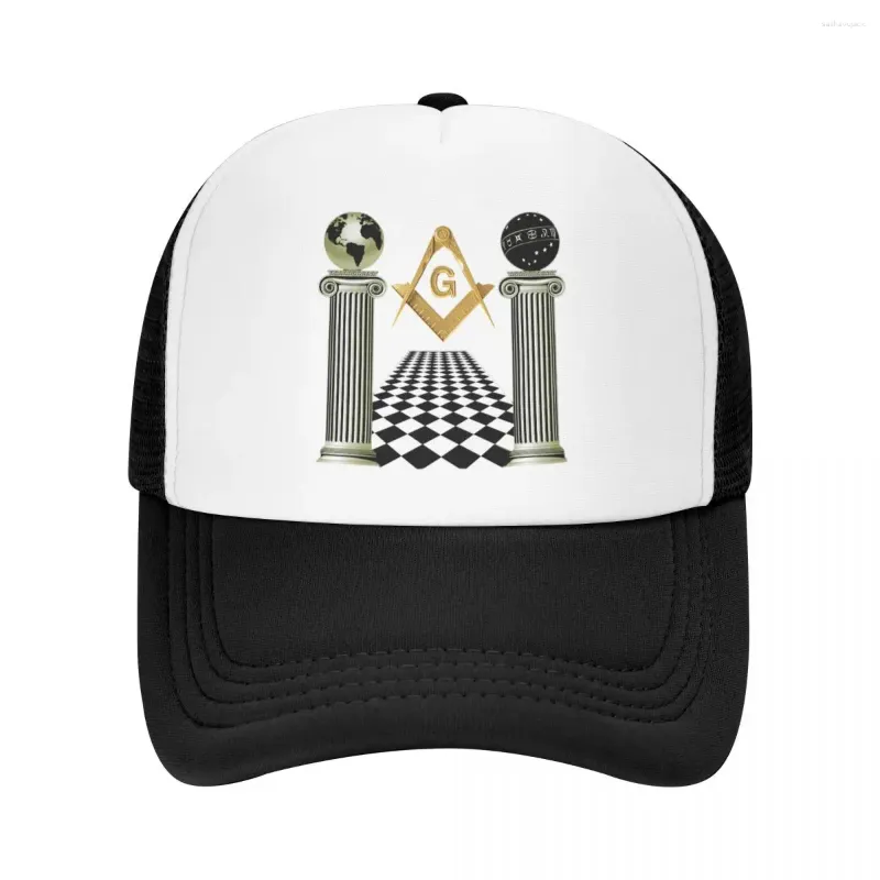 Ball Caps Boaz And Jachin Solomon's Temple Baseball Cap Hip Hop Adjustable Masonic Mason Freemason Trucker Hat Spring Snapback