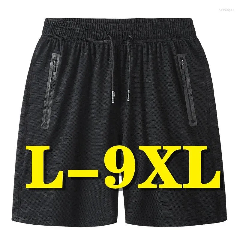 Shorts masculinos de grandes dimensões estilo verão sweatpants casuais overweit calças esportivas joer calças respiráveis