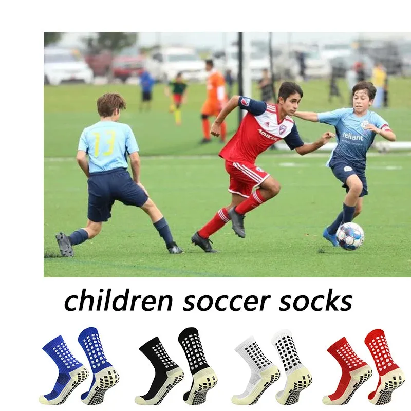Meias esportivas 3540 crianças respiráveis esportes meias de futebol quadrado silicone antiderrapante aderência futebol 231023