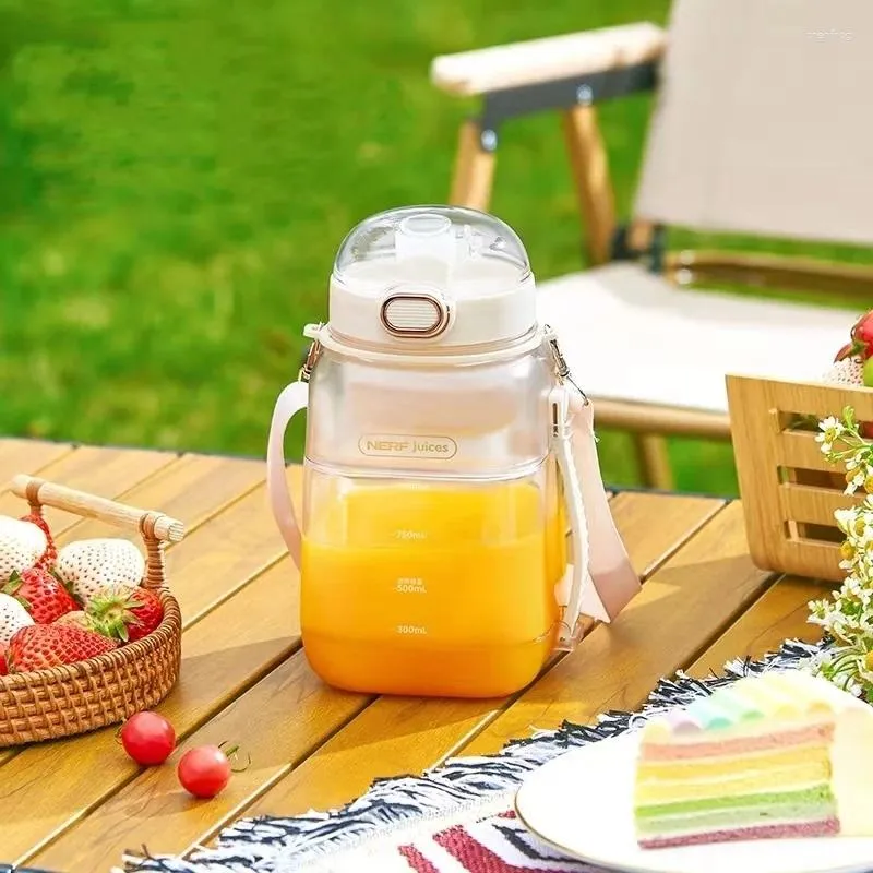 Juicers 1L Large Capacity Portable Juicer Fresh Orange Juice Squeezer Fruit Blender Outdoor