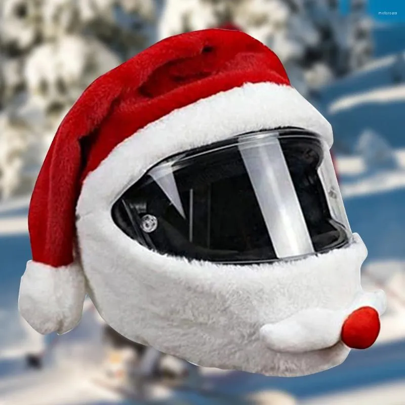 خوذات الدراجات النارية سانتا ركوب الدراجات خوذة عيد الميلاد غطاء كامل الوجه آمن قبعة CLAUS CAP CAP MERRY