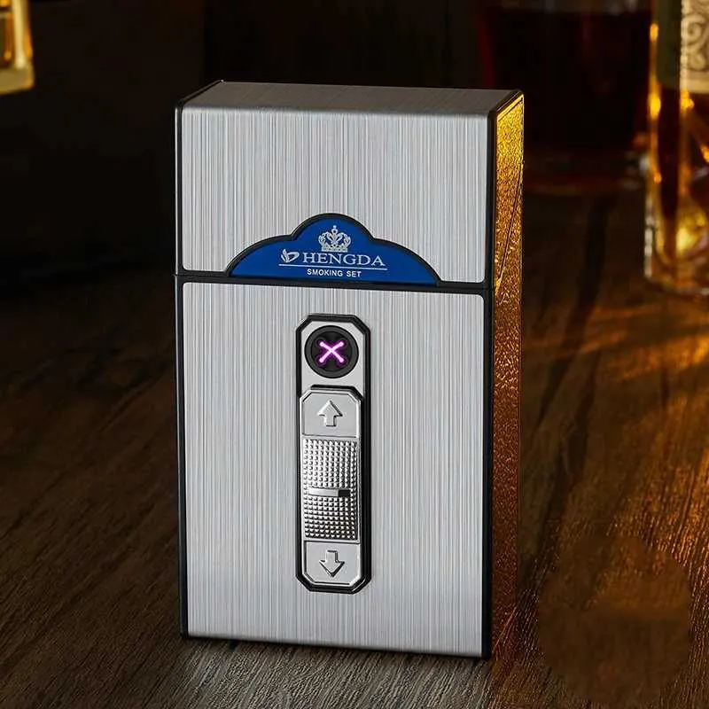 Cigarette Case With Lighter Set, USB... From Belylin, $4.86