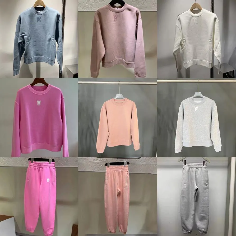 Bluzy damskie bluzy bluzy pullover luźne hip hop litera piankowa moda dresowy jogger wang