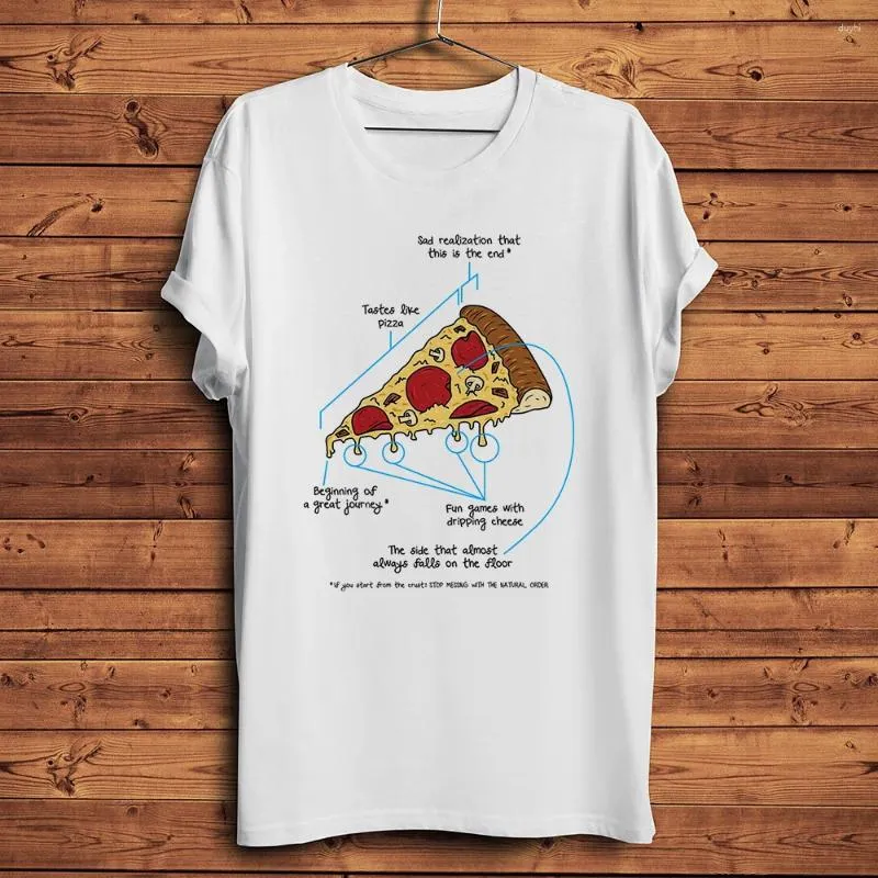 Herren-T-Shirts, Pizza und Donut-Anweisungen, lustiges Donut-Pizzeria-Shirt, Herren, lässig, kurzärmelig, täglich, Unisex, atmungsaktives T-Shirt