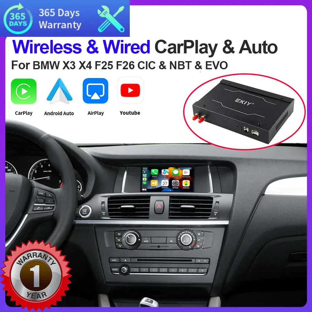New Car Wireless CarPlay Module For BMW CIC NBT EVO System X3 F25 G01 X4 F26 2014-2016 With Android Auto Mirror Link AirPlay