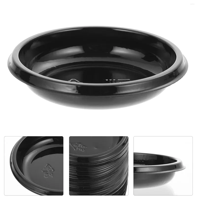 Plates Sauces Plate Safe Dish Plastic Container Round Home El Seasoning Disposable Saucer Containers