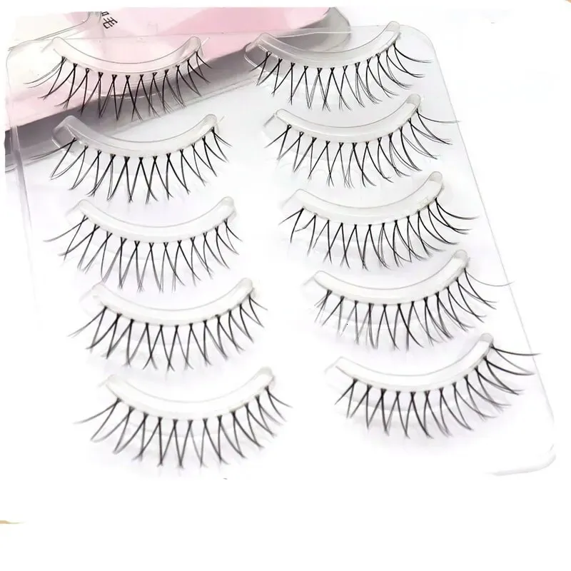False Eyelashes Natural Long Eye Makeup 5Pairs Set Cos Lash Extension 3D Bunch Japanese Fairy Cosplay 5 Pairs 231024