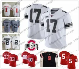 Custom 2021 Ohio State Buckeyes College Football Jersey Fields Olave Young Stroud TreVeyon Henderson Garrett Wilson OSU Fiesta Bow1778072