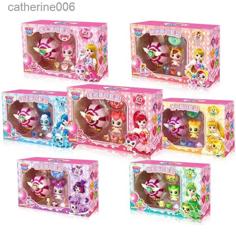 Outros brinquedos Anime Catch Teenieping Mirror Box Set Cartoon Love Princess Magic Transformation Girl Toys Children's Birthday GiftsL231024