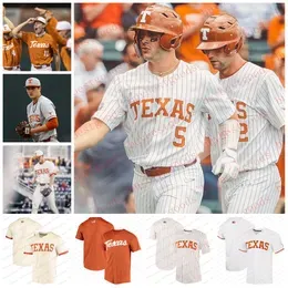 Stitched Texas Longhorns Baseball Jersey Custom 5 Ryan Reynolds 11 Duke Ellisen Hibbeler Zach Zubia Bryce Elder Blair Henley Coy Cobb Jerseys Any Name Number